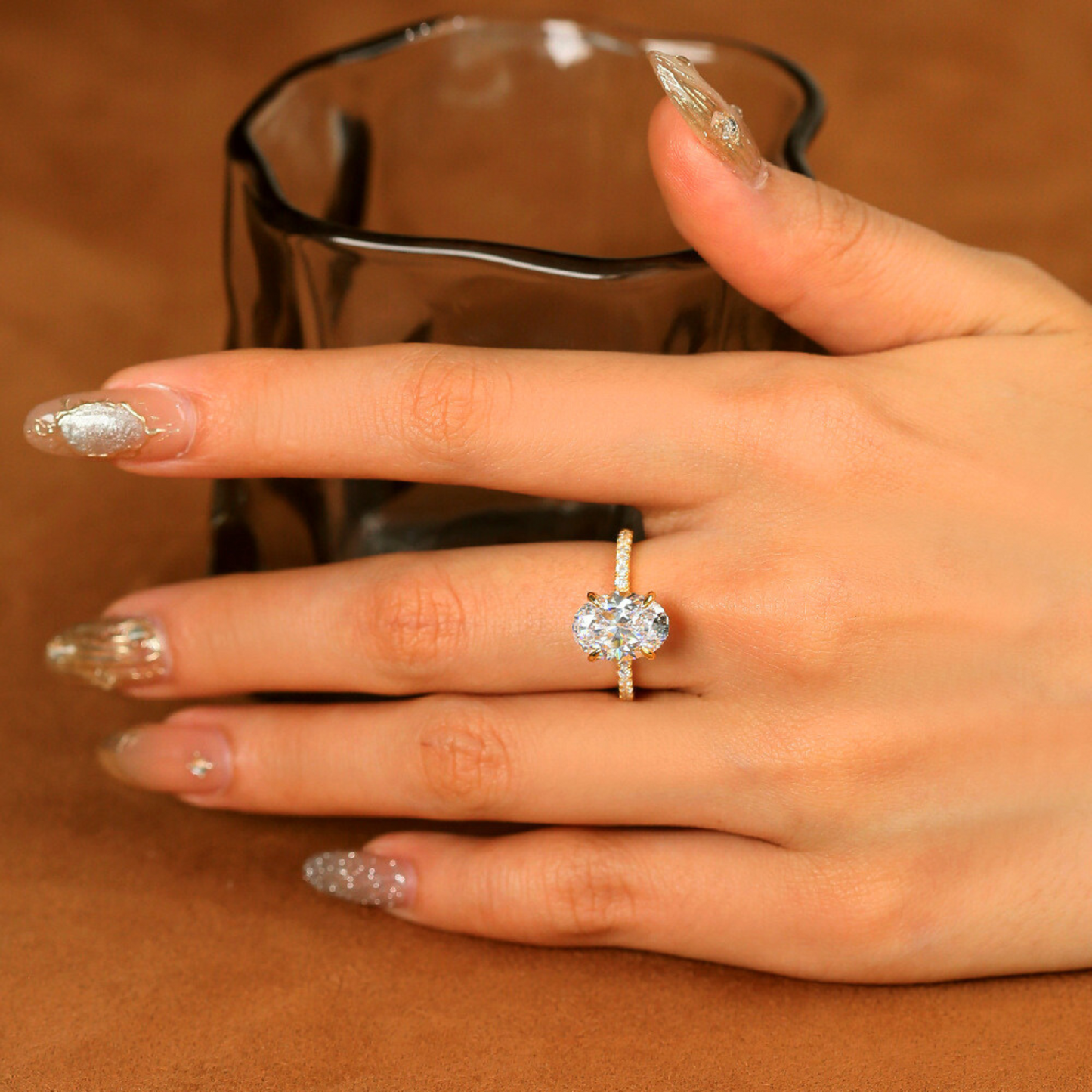 Ovaler Solitärring aus 925er Silber – Zeitlose Eleganz