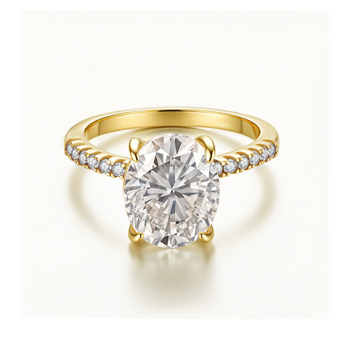 Ovaler Solitärring aus 925er Silber – Zeitlose Eleganz