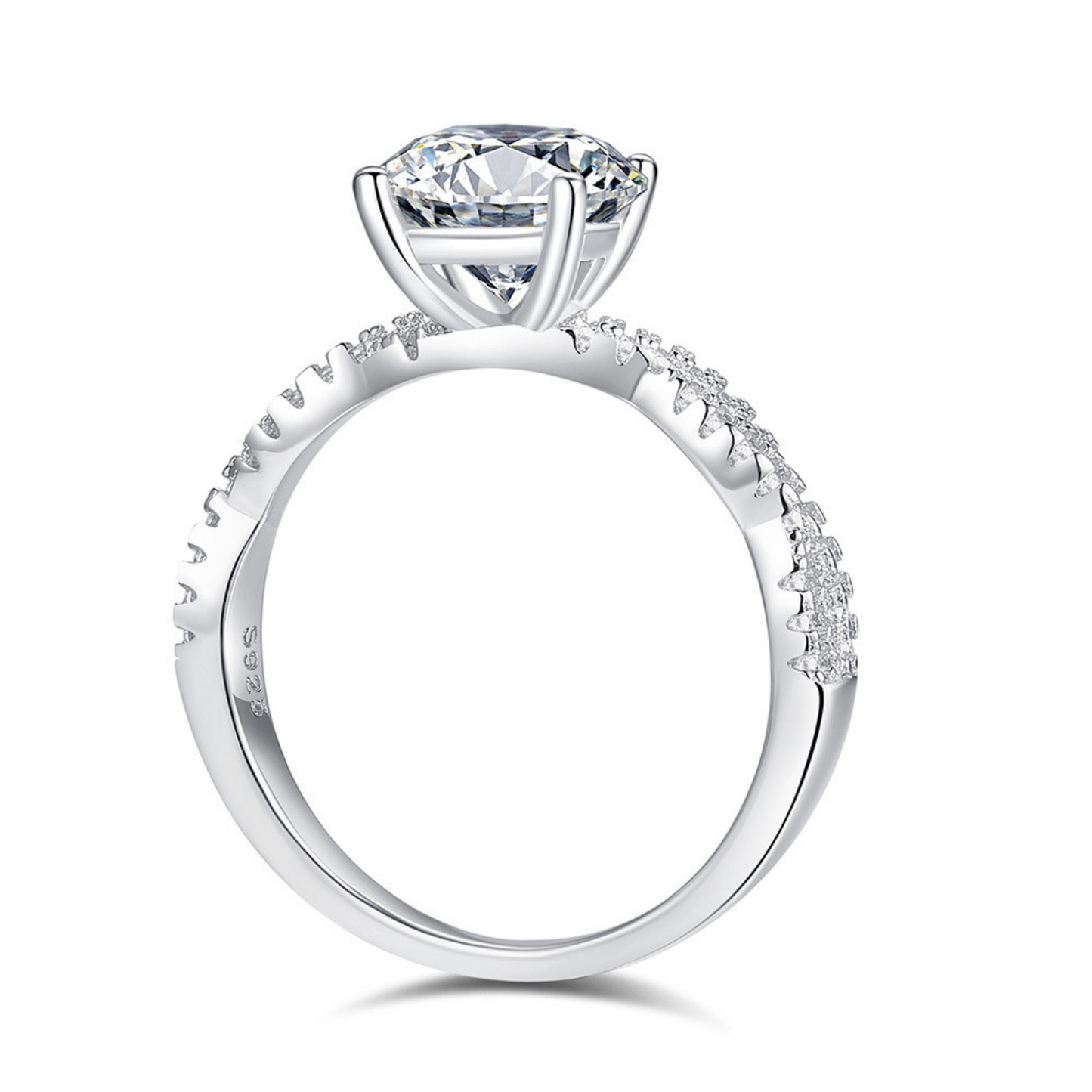 Solitärring Pavé aus 925er Silber – Ein zeitloser Klassiker