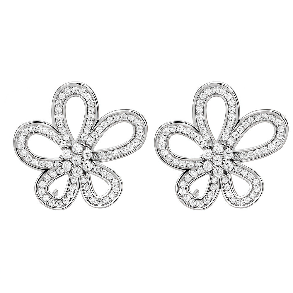 Ohrringe Blume aus 925er Silber – Die Schönheit der Natur verwandelt sich in Schmuck