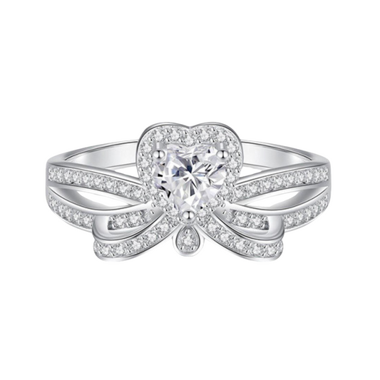 Ring, verschlungenes Herz aus 925er Silber – Das Symbol der ewigen Liebe