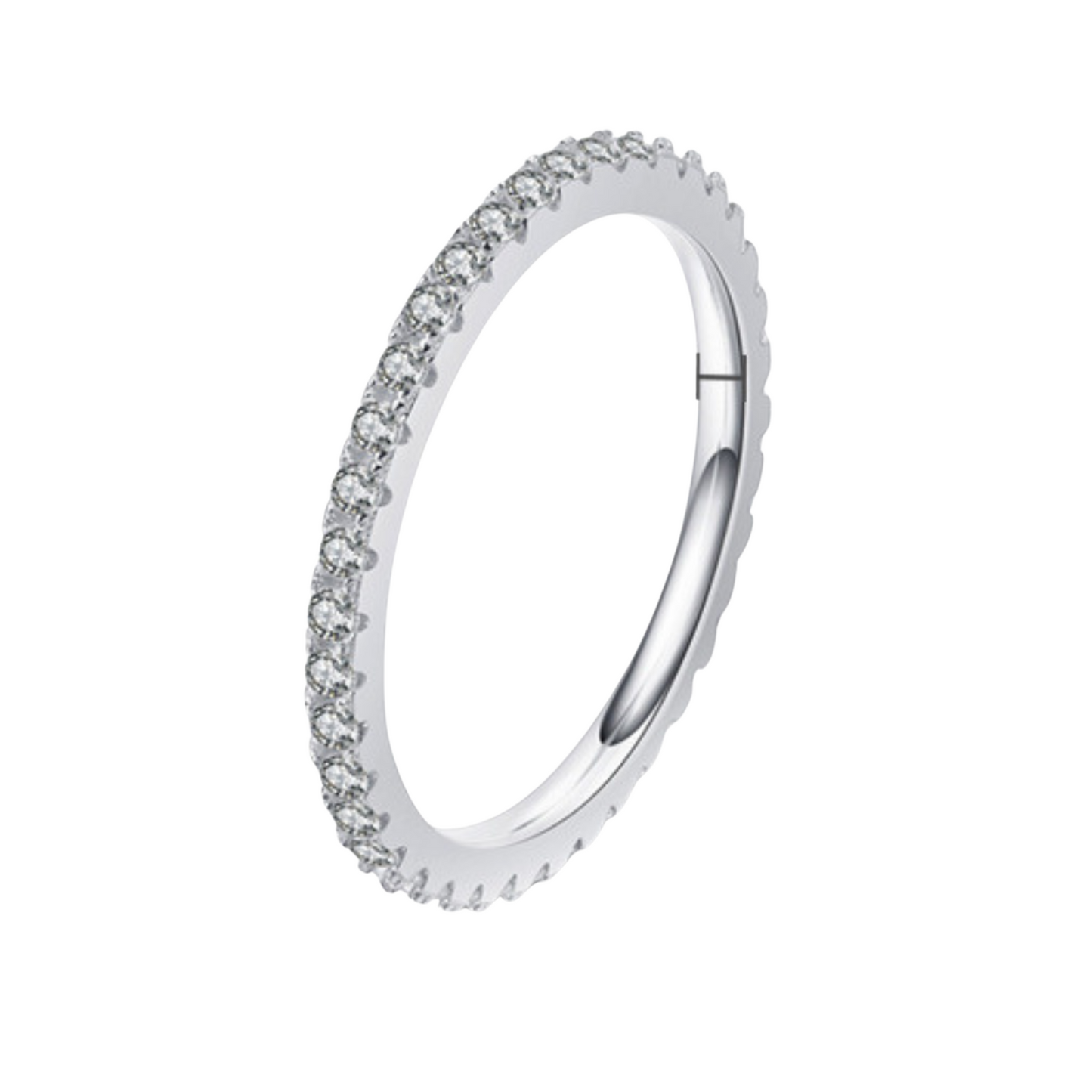 Pavé-Ring aus 925er Silber – Dezente Eleganz, unendliches Licht
