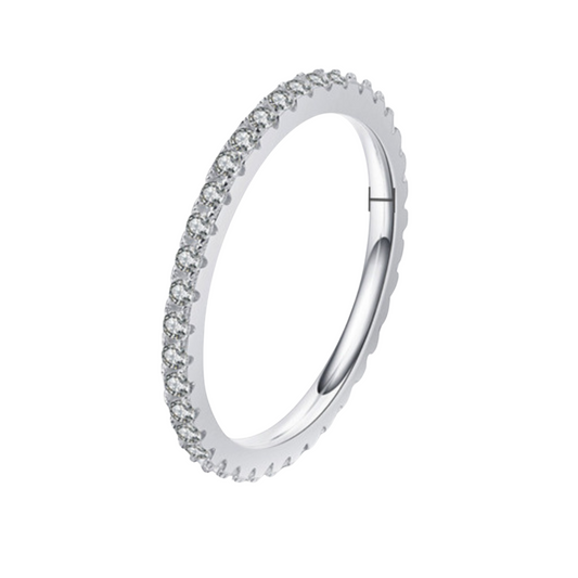 Pavé-Ring aus 925er Silber – Dezente Eleganz, unendliches Licht
